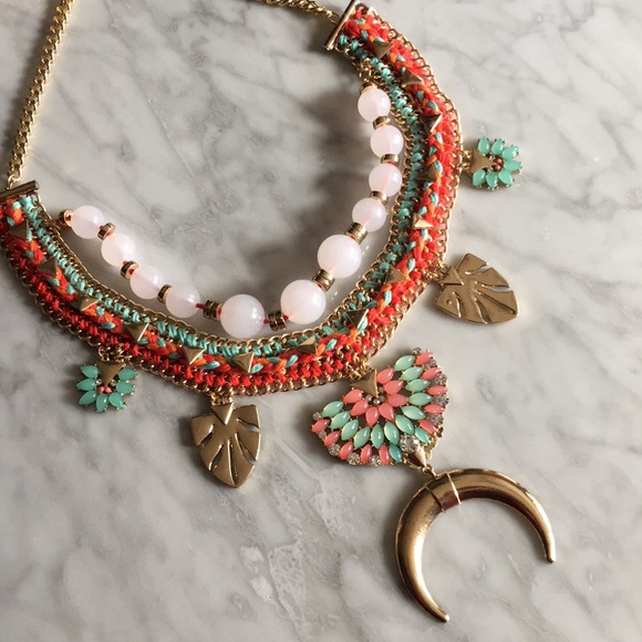 Jewelry - 💲⬇️🆕Pastel Statement Necklace NWT